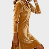 Frosina - Luźna Sukienka Aksamitna