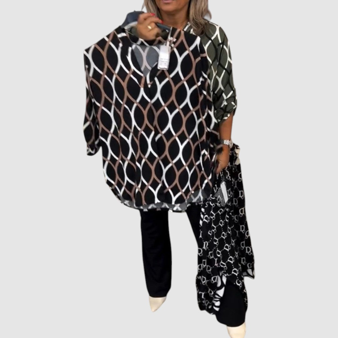 Ella - Bluzka z graficznym nadrukiem