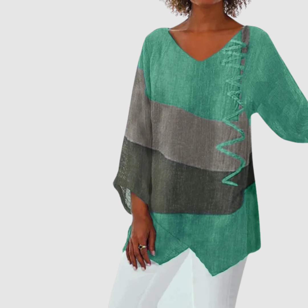 Lucie - Sweter z dekoltem w serek