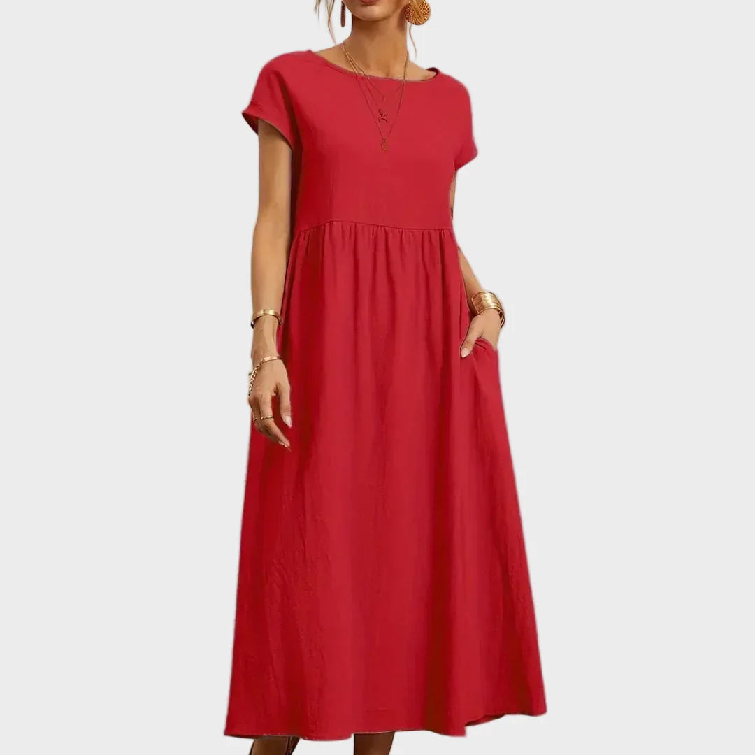 Gabrielle™ — Midi sukienka w eleganckim, ponadczasowym stylu