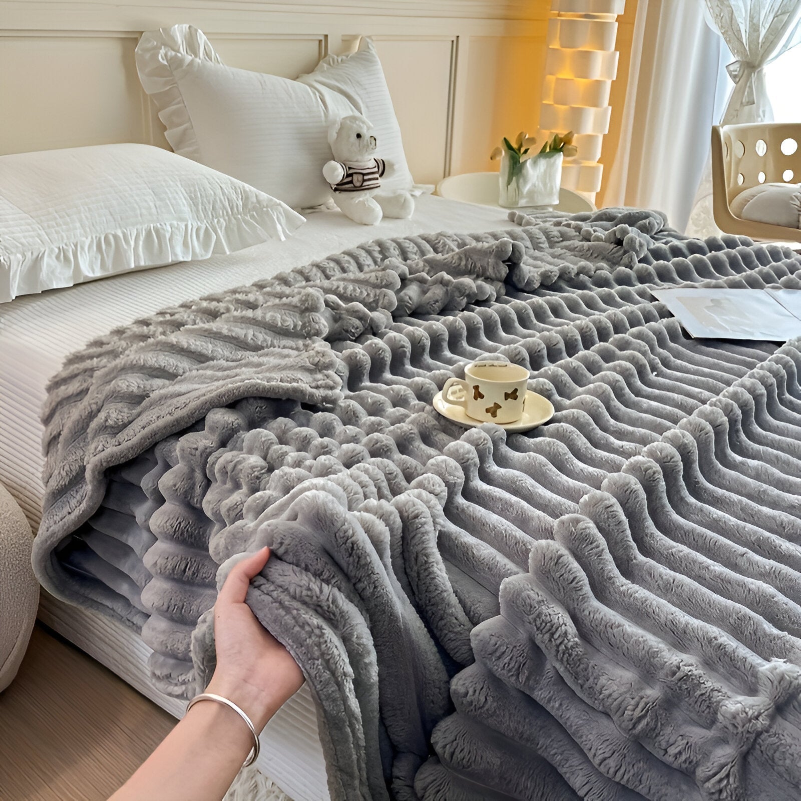 Wanda – Ciepły Koc Fleece z Flaneli